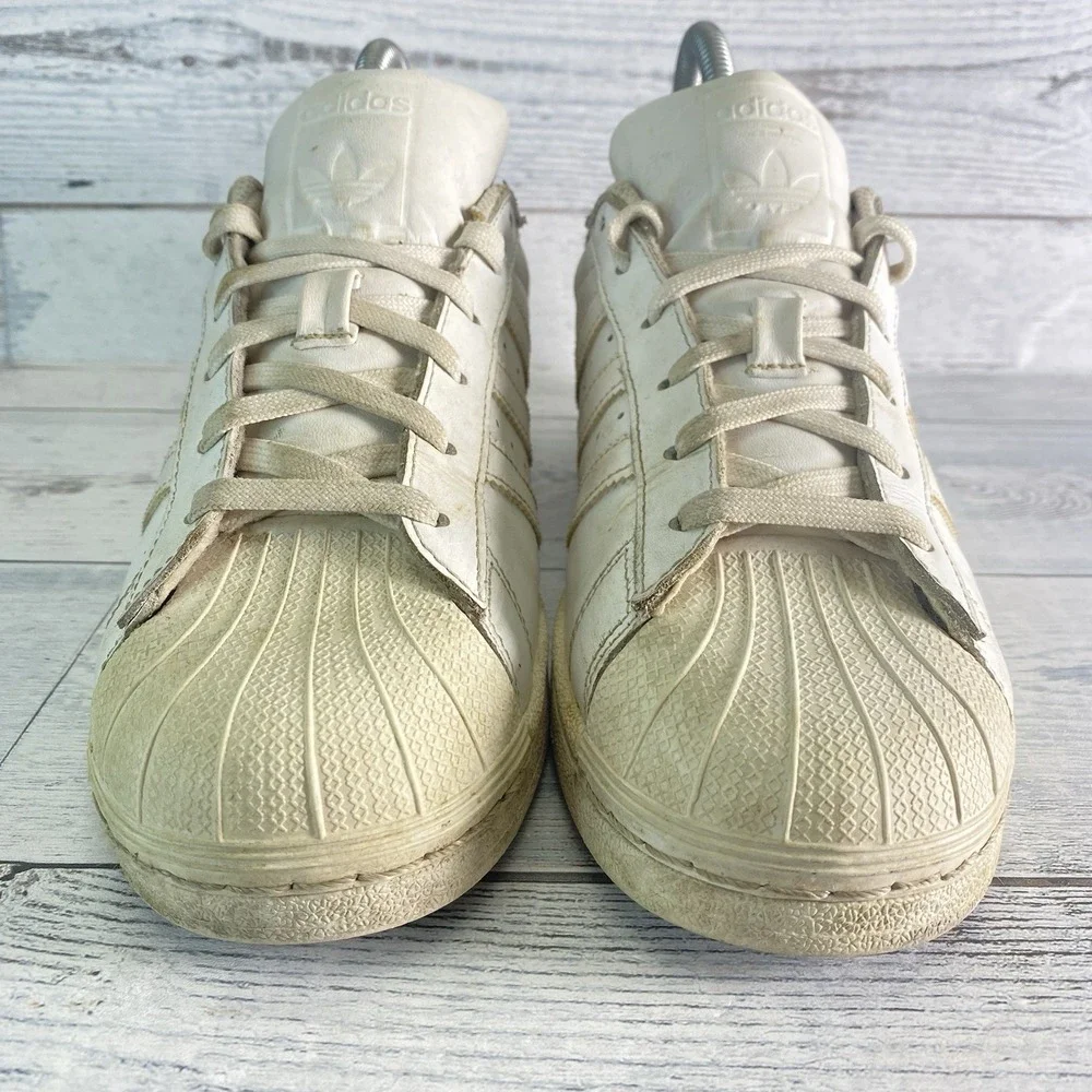 Adidas Superstar Foundation Shoes Mens 5.5 White Casual Walking Sneakers Retro